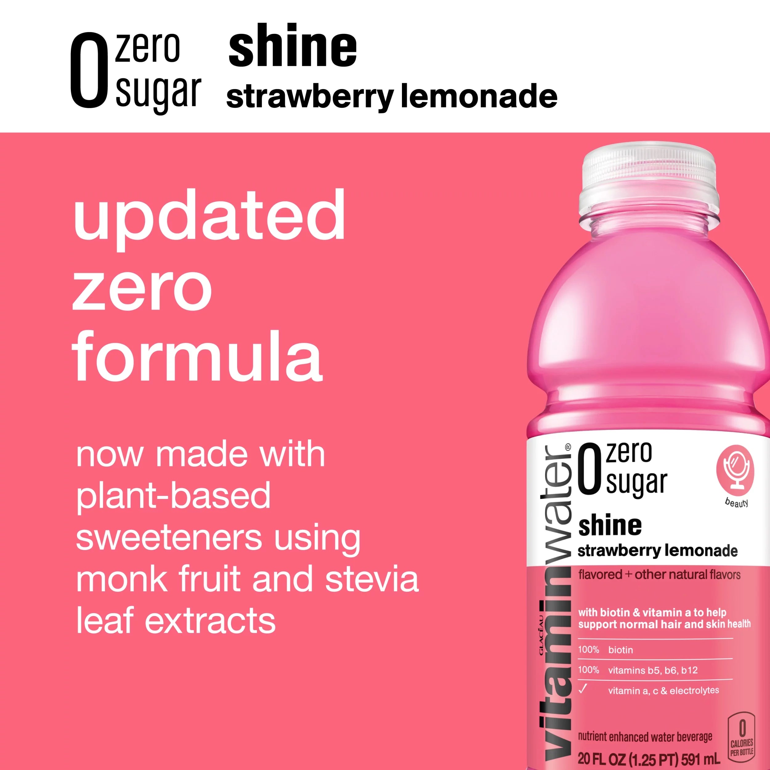Strawberry Lemonade Electrolyte Enhanced Water, 20 fl oz, 12 Pack J6849
