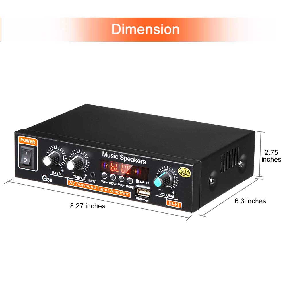 2 x 45W Mini Hi-Fi Amplifier Z77188
