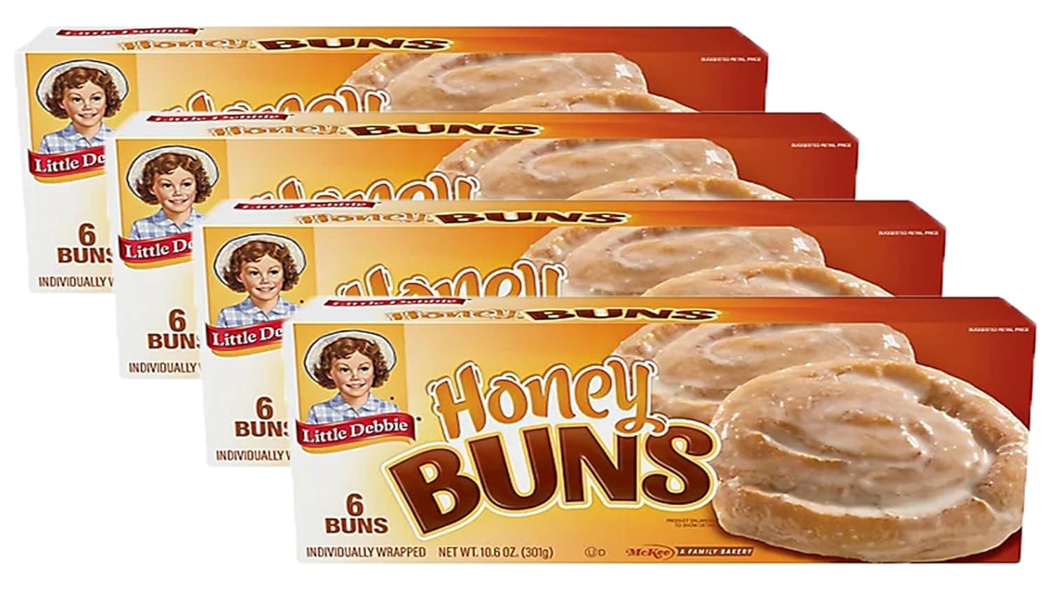 24 Individually Wrapped Honey Buns U8272