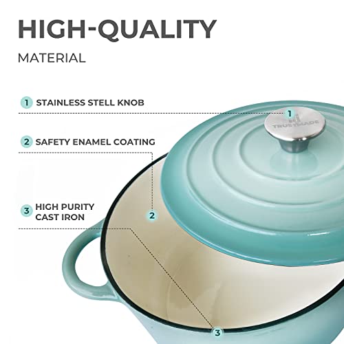Enamel Coated Cast Iron Dutch Oven with Self Basting Lid W150286