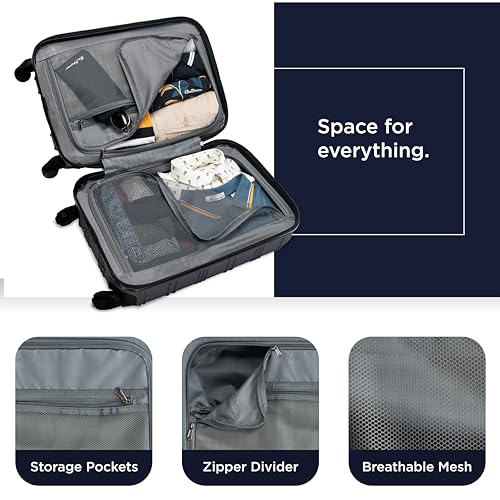 Charcoal 28-Inch 4-Wheel Spinner Travel Luggage H263242