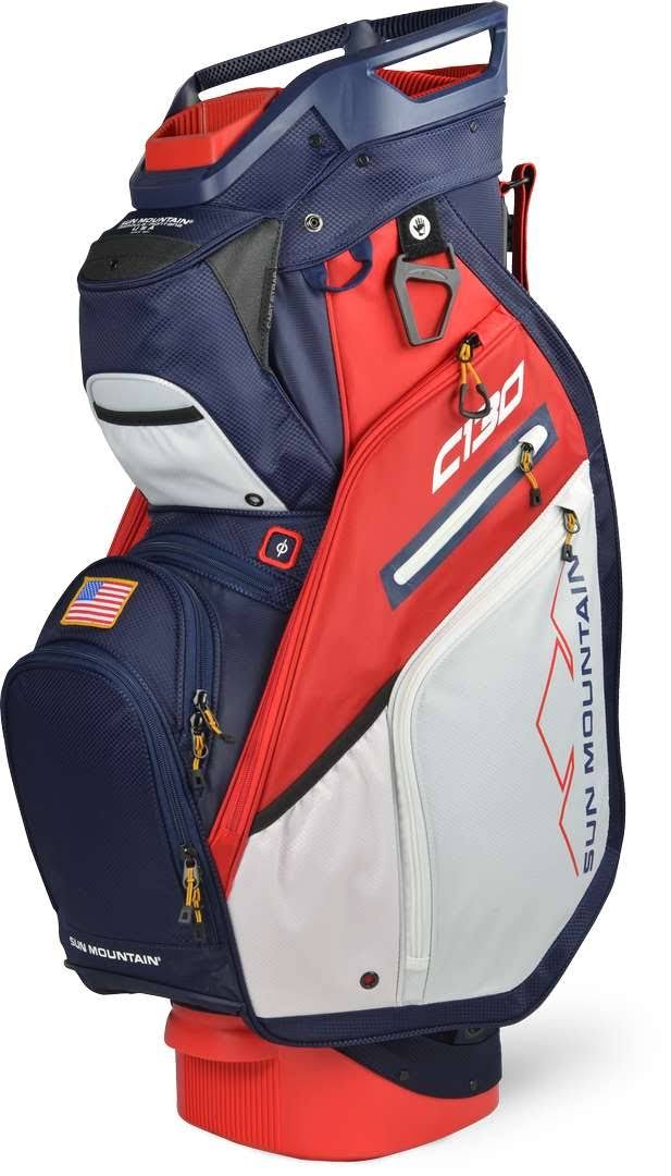 Black Charcoal White Red Cart Bag Z189