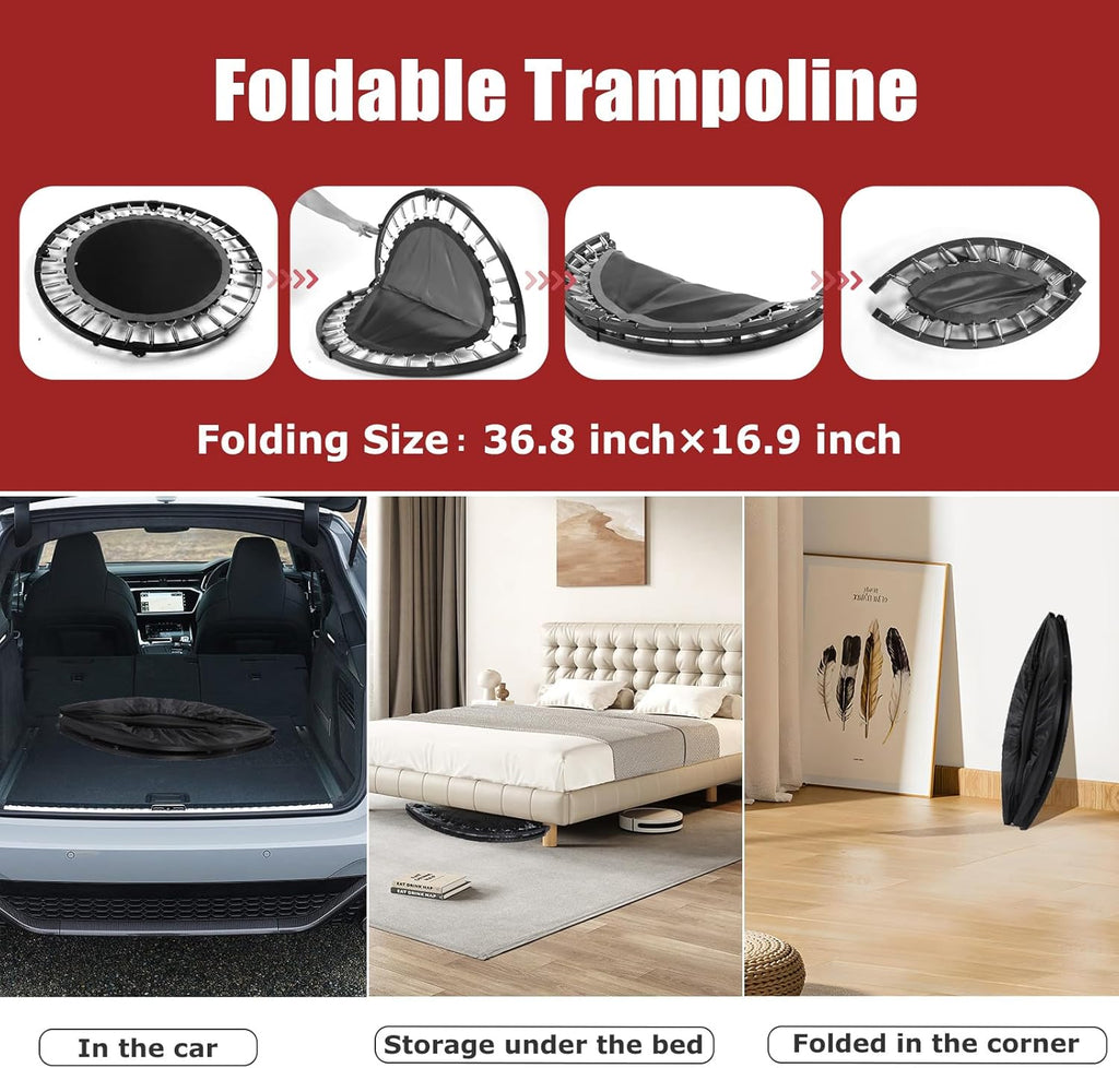 40/50" Foldable Mini Exercise Trampoline A53220