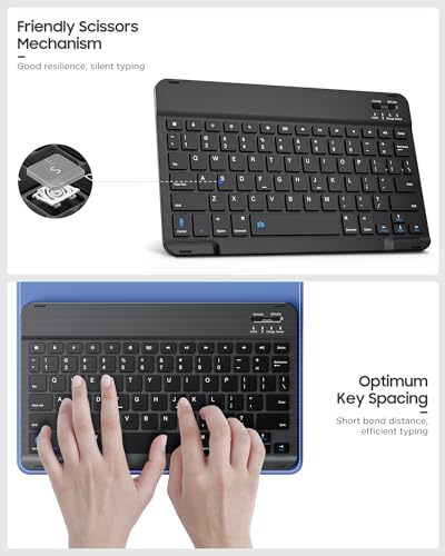 Universal Tablet Case with Removable Wireless Bluetooth Keyboard & Pen Holder A50537