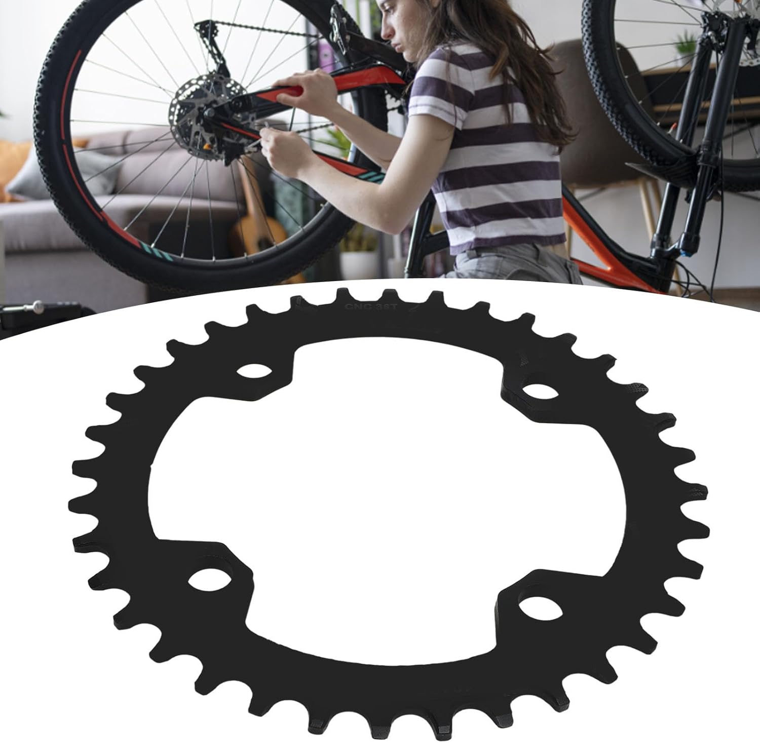 104 BCD 36T Round Single Narrow Wide Bicycle Chainring A762491