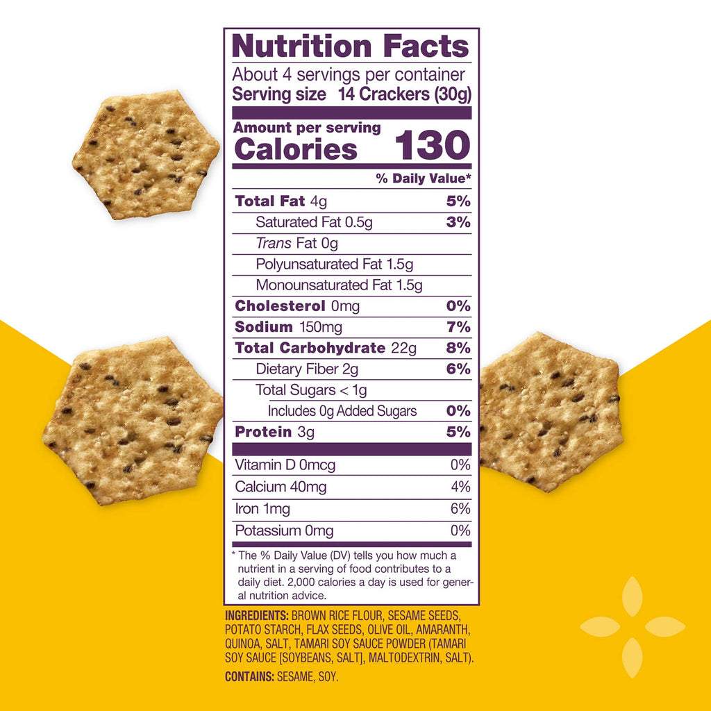 Multi-Seed Gluten-Free Original Crackers, 4 Ounce (Pack of 12) N708