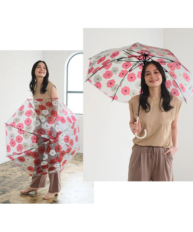 Peony Red 60cm Vinyl Umbrella P547