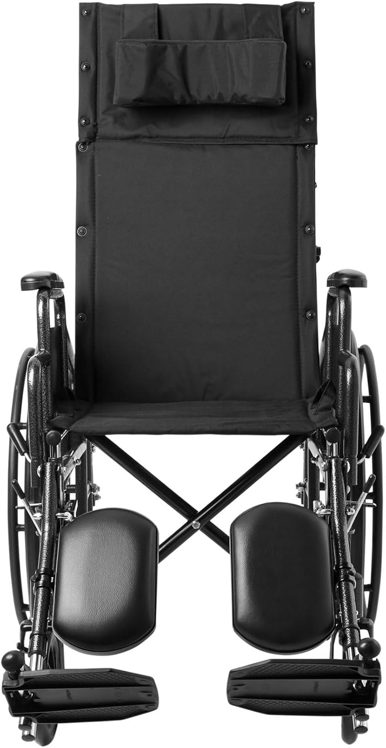 Reclining Wheelchair with Detachable Desk Arms, 18" Seat Width, 300 Lbs. Capacity C309