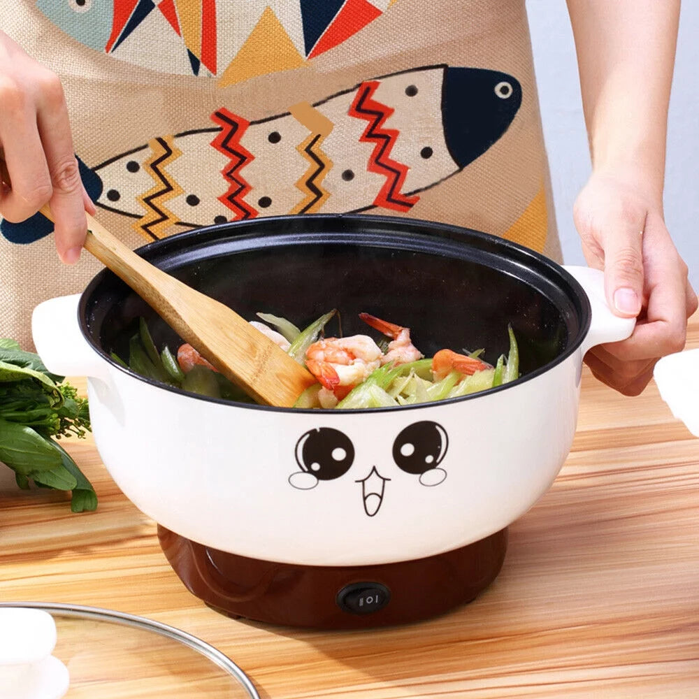 Electric Multi-Pot, 110V Electric Skillet Nonstick Hot Pot, 2.3L Q69959