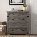 Brushed Steel 5 Drawer Dresser Q226