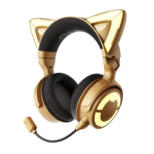 Cat Ear Headphones Wireless Bluetooth Noise Cancelling Headphones RGB Gaming Headset with Mic X3359