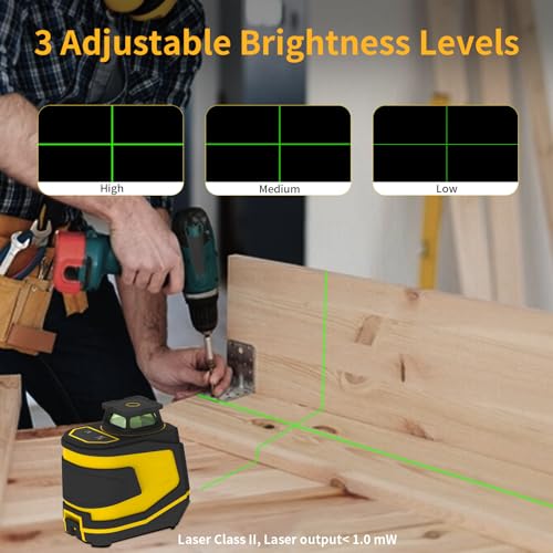 Green Cross Line Self-Leveling Laser with Tripod Q962790