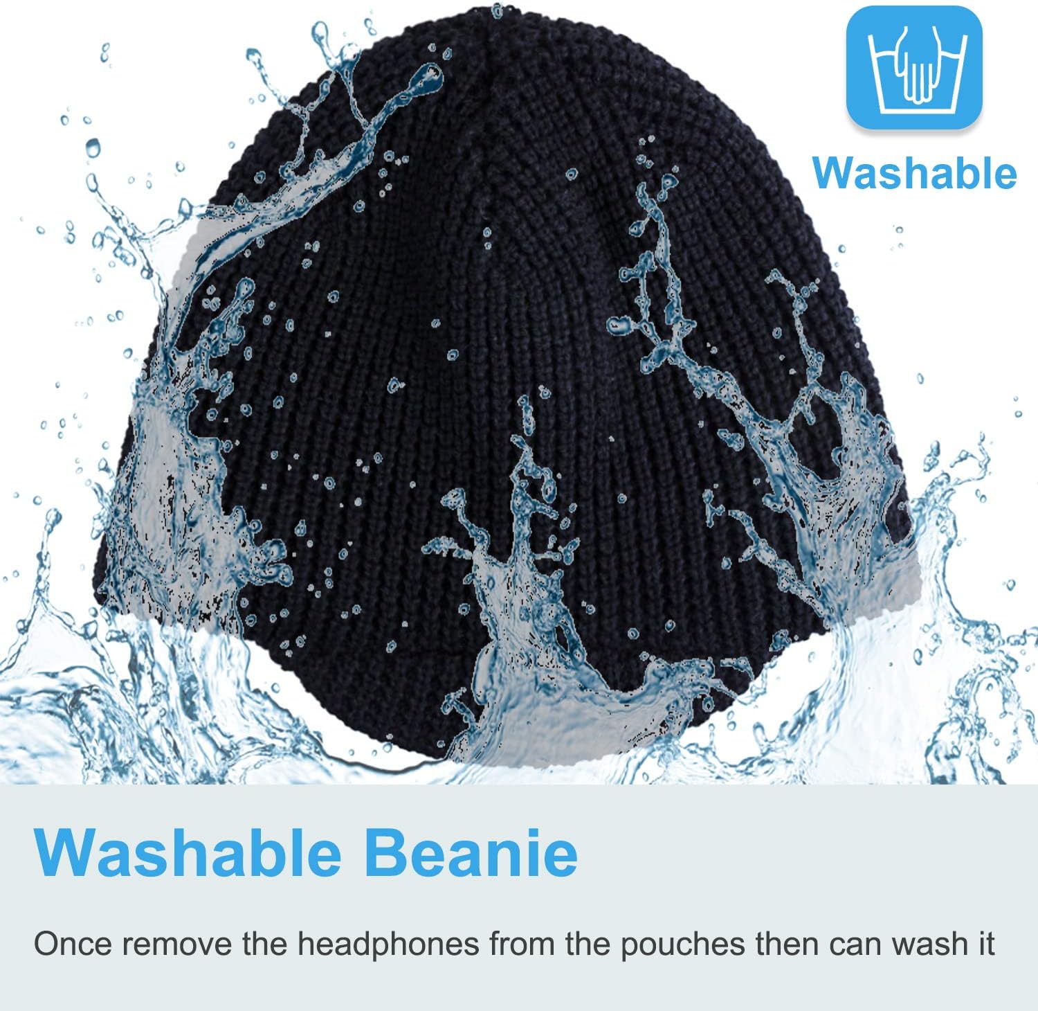 Black Bluetooth Beanie Hat X6173