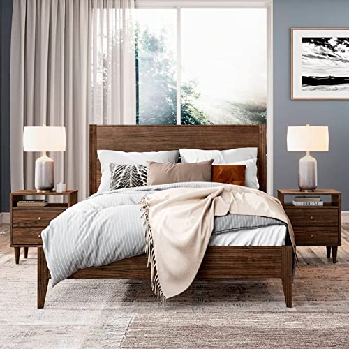 Queen Size Solid Wood Platform Bed D816322