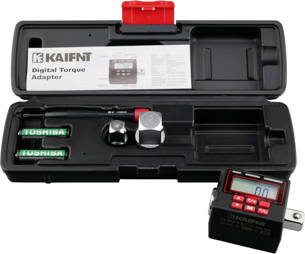 Digital Torque Screwdriver Wrench Set, 5 to 85 in·lbs U703