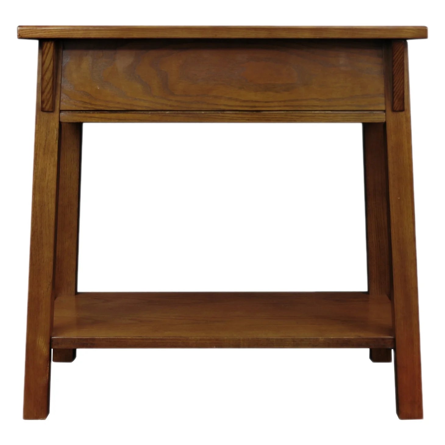 Mission End Table with Drawer Solid Wood Russet Finish F6235
