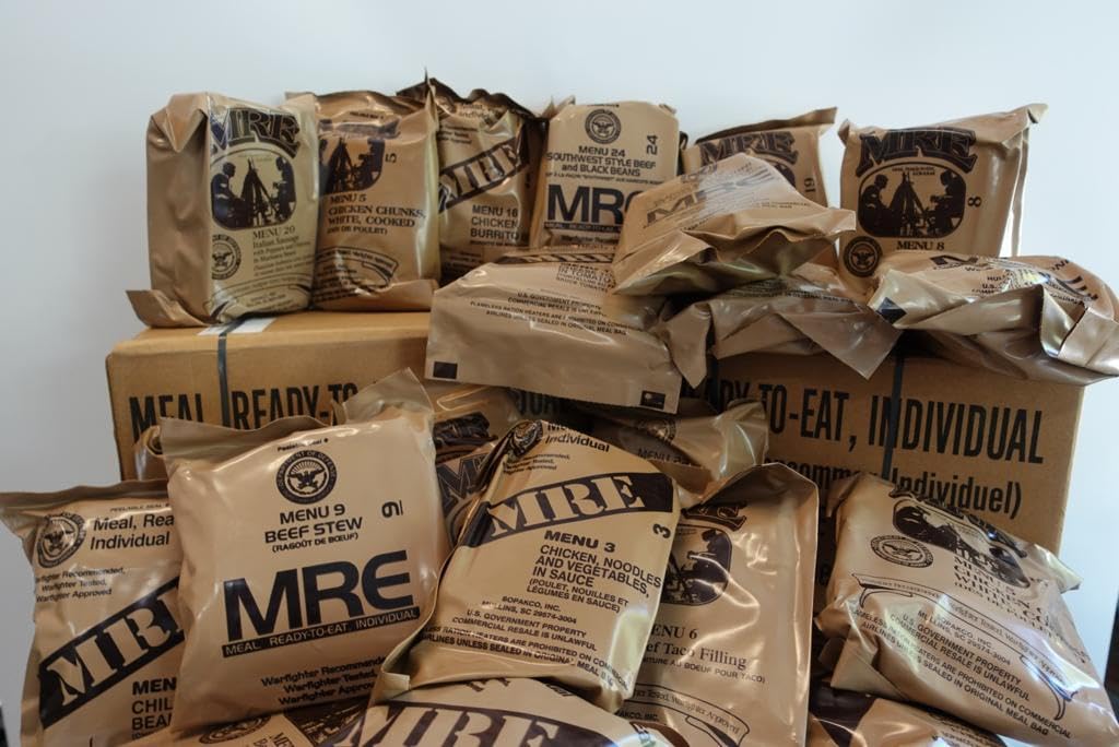4 Pack MRE Meals with Heater Packs P8759