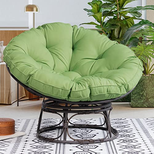 Blue Large Papasan Chair with Cushion and Frame F792698