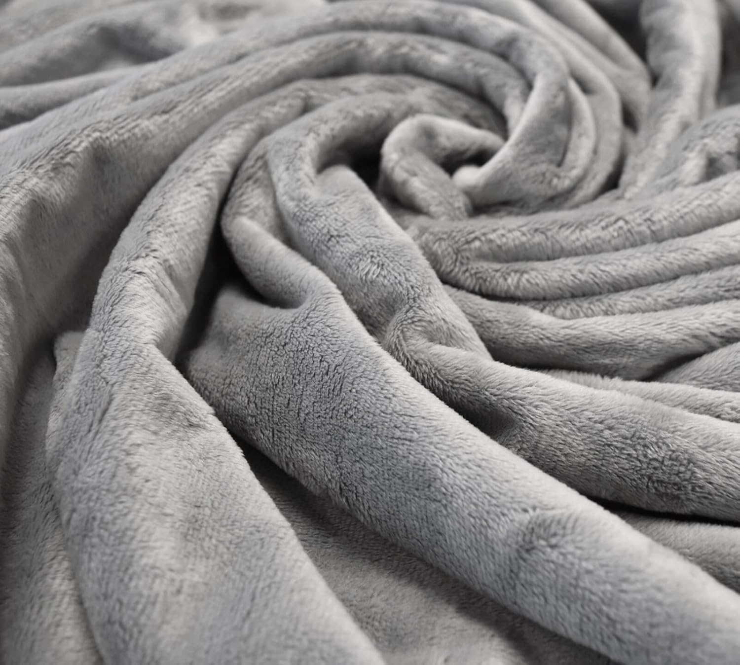 King Grey Micro-Fleece Heated Blanket V5103