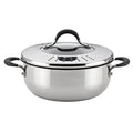 11-Piece Stainless Steel Nonstick Cookware Set with Glass Lids K74293