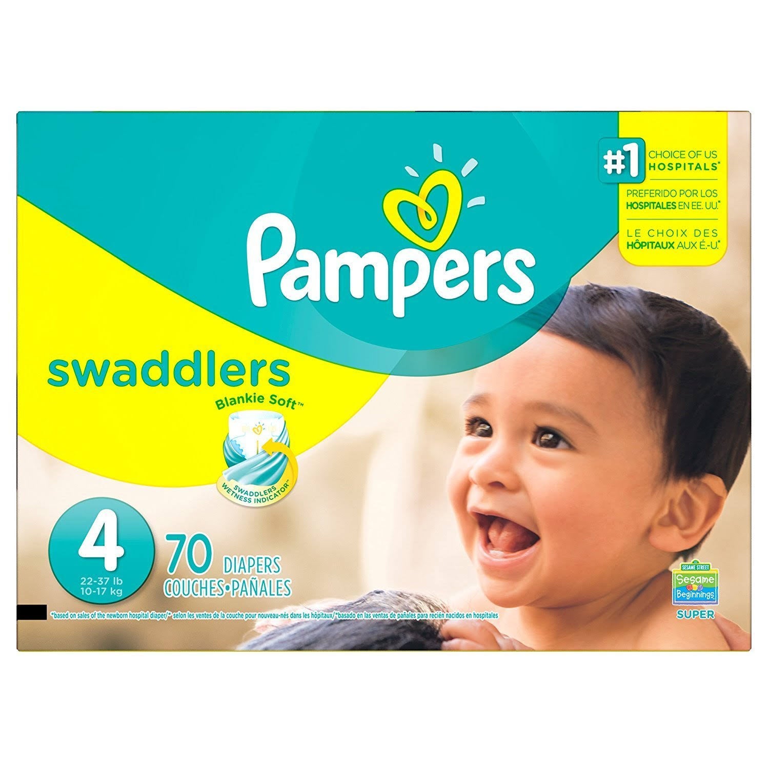 Disposable Diapers Size 4, 70 Count L589