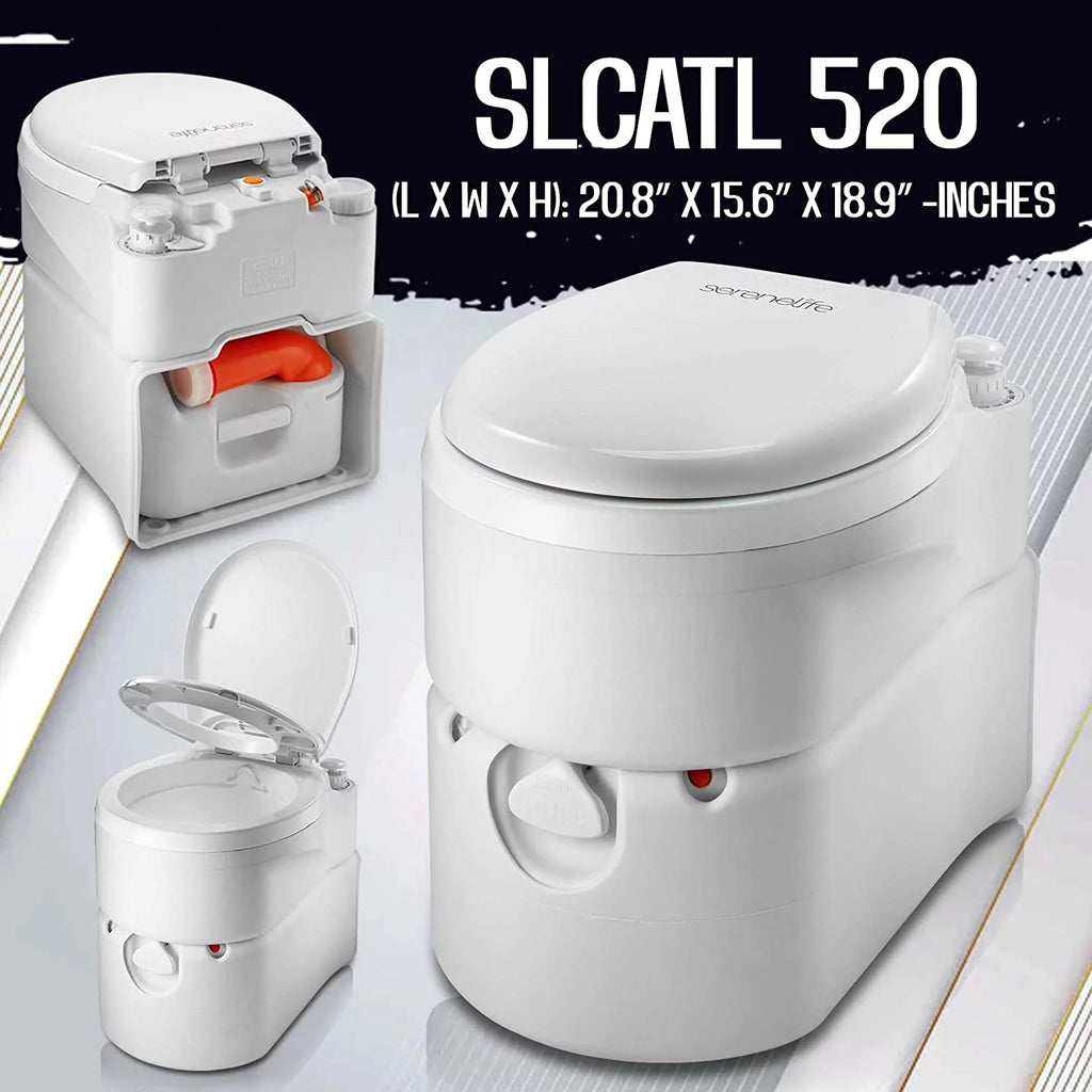 Outdoor Portable Cassette Toilet with Detachable Waste Holding Tank B586090