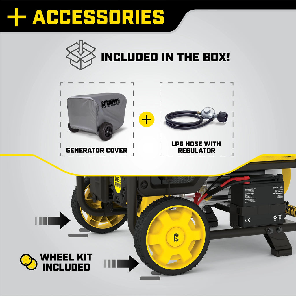 3500-Watt Dual Fuel Portable Generator with Electric Start R481
