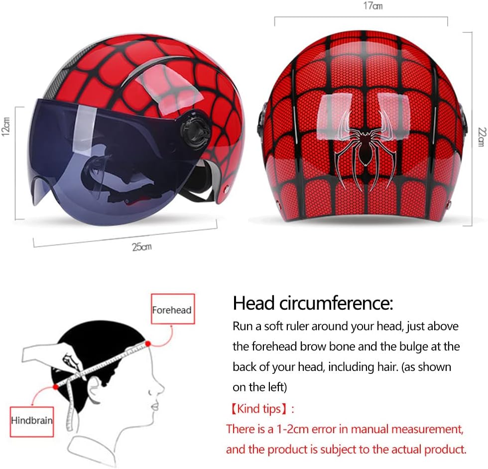 Youth Motorcycle Half Helmet with Visor N706