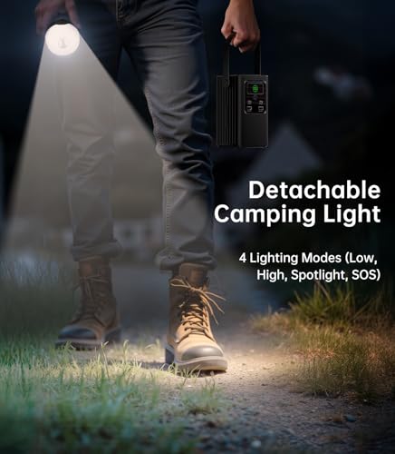 198.4Wh Portable Power Station with Detachable Light N476673