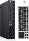 Mini PC Intel i7-8700T 32GB DDR4 512GB SSD WiFi 6E HDMI Dual Monitor Support Wireless Touch Keyboard V9884
