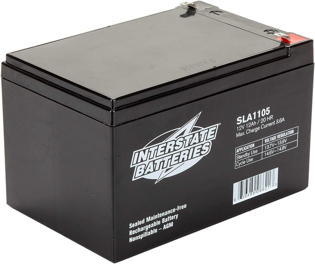 12V 12Ah Sealed Lead Acid Rechargeable SLA AGM Battery Pack of 2 M604500