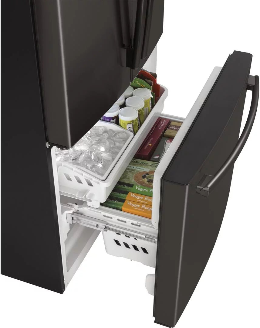 Black Stainless Steel Counter Depth French Door Refrigerator U10000