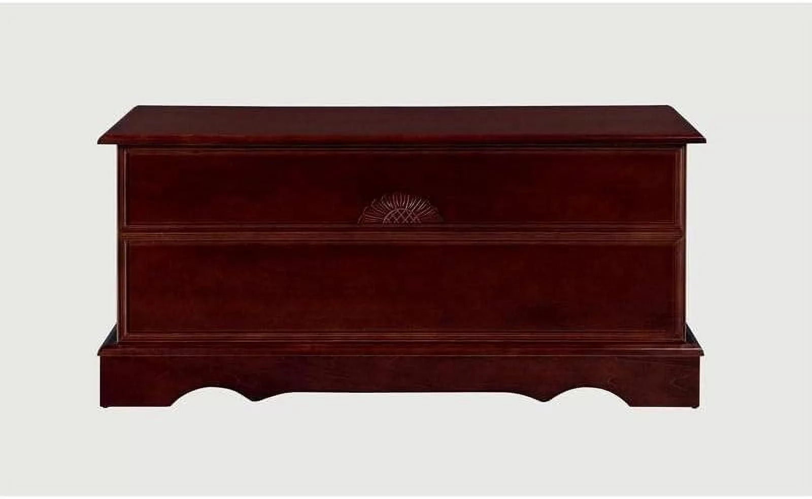 Warm Brown Cedar Lined Wood Storage Blanket Chest Trunk L2301