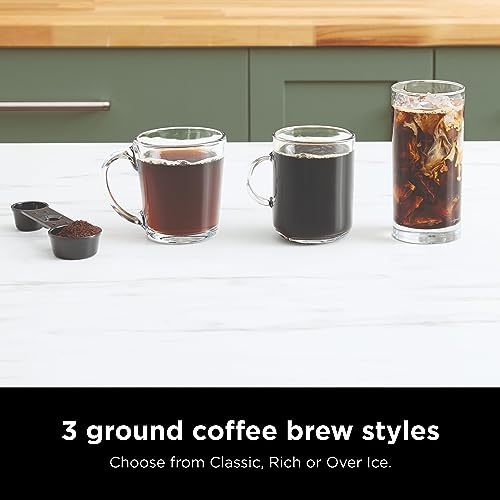 Black Espresso & Coffee Maker, Single-Serve & Capsule Compatible, Built-in Frother N371