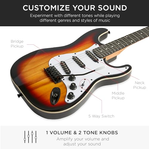 Natural Full Size Electric Guitar Starter Kit O142