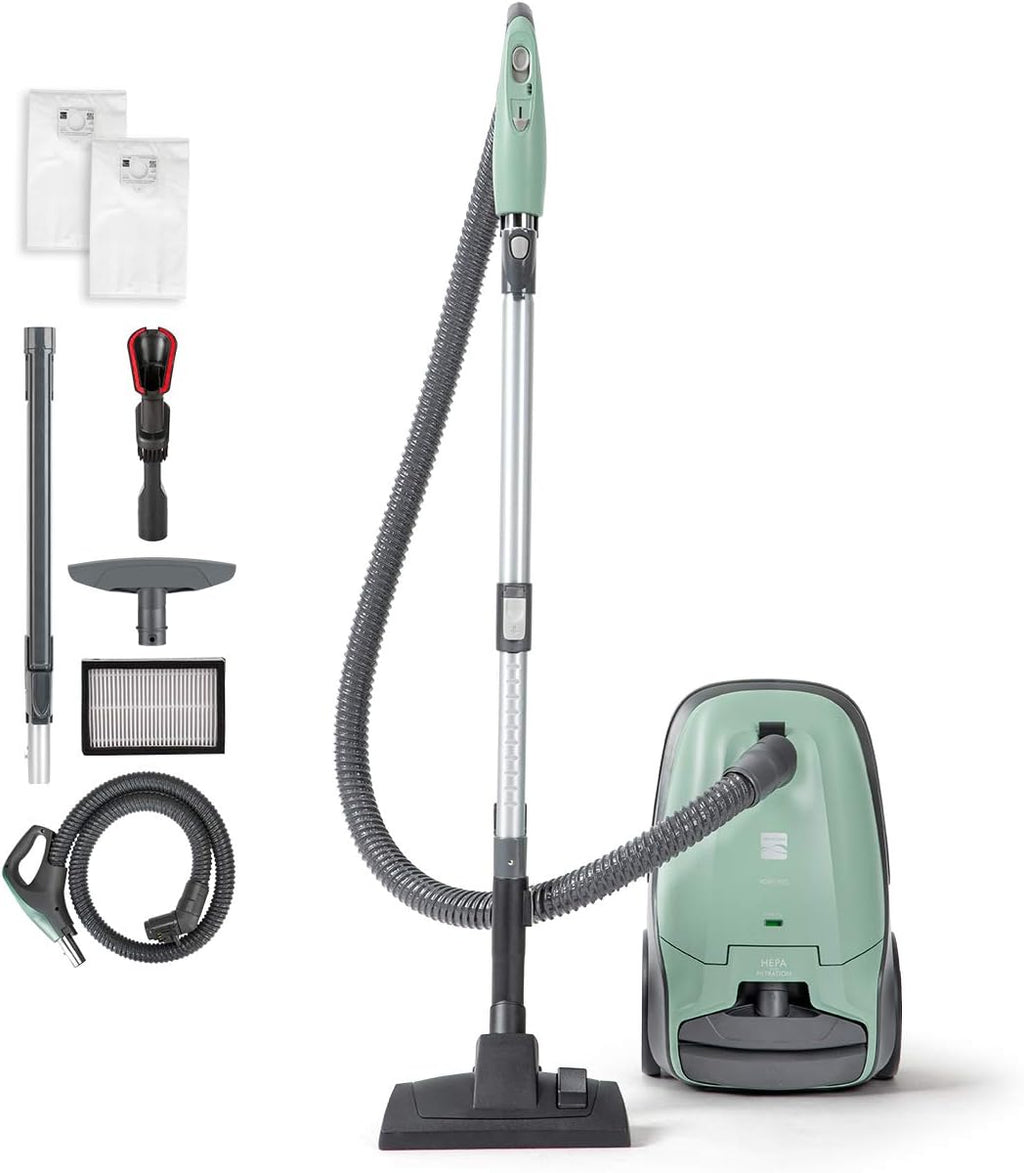 Lightweight Bagged Canister Vacuum Cleaner with HEPA I215148