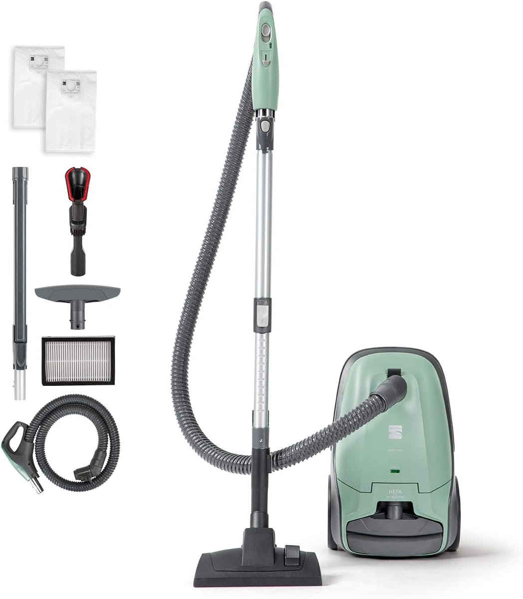 Lightweight Bagged Canister Vacuum Cleaner with HEPA I215148