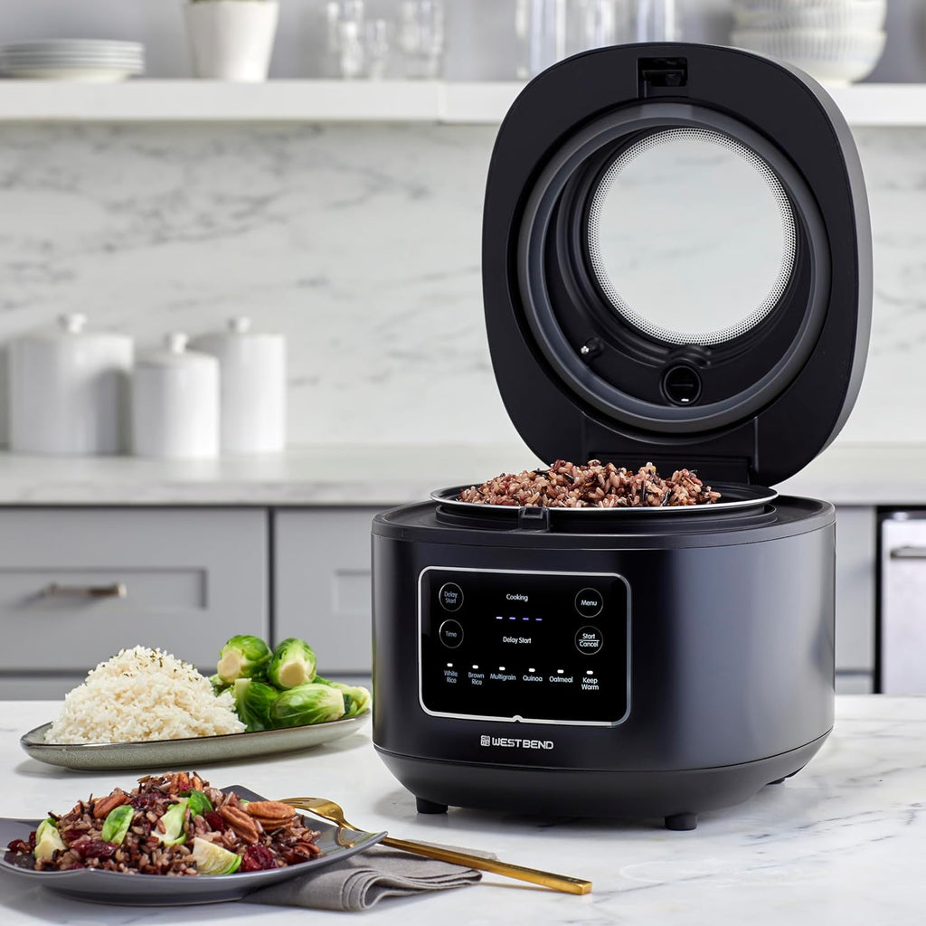 12 Cups Black Rice Cooker with Steam Basket F566820