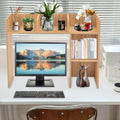 Wood Desktop Bookshelf Storage V807678