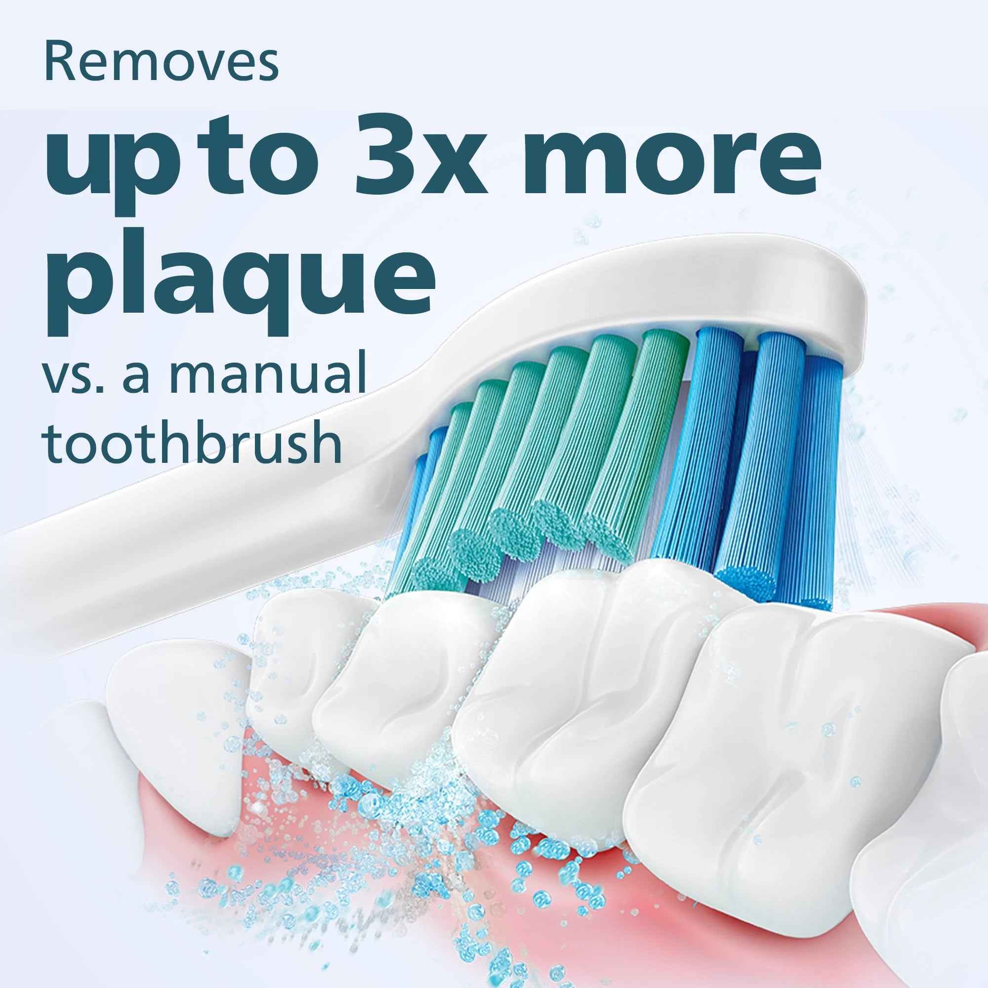 White Rechargeable Electric Toothbrush with Pressure Sensor A461