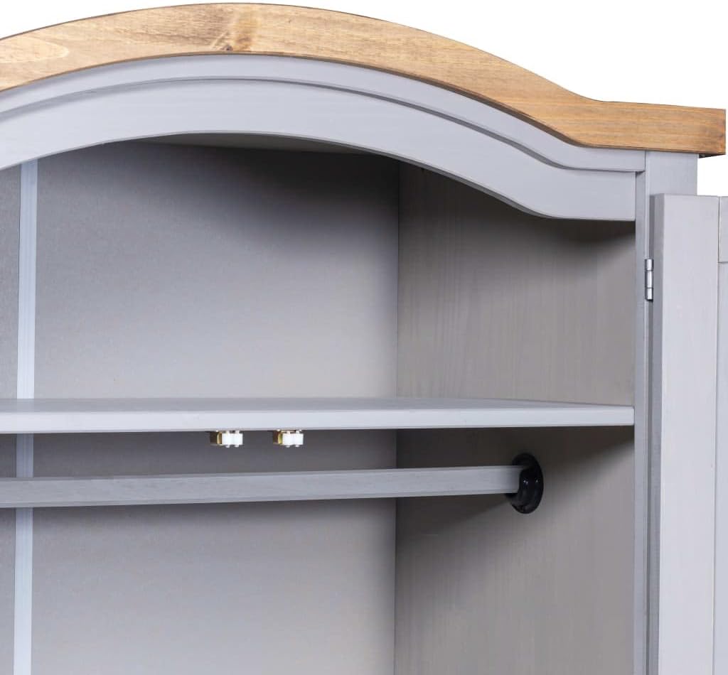 Grey 2 Doors Wardrobe E663