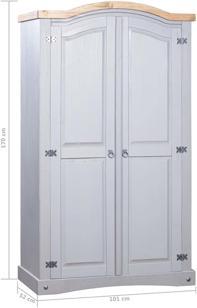 Grey 2 Doors Wardrobe E663