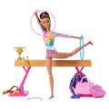 Blonde Gymnast Fashion Doll Playset with Balance Beam Y894