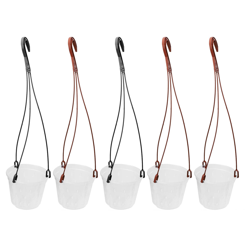 5 Sets Hanging Flower Pot Planter PP Material Pots Root Control T2146