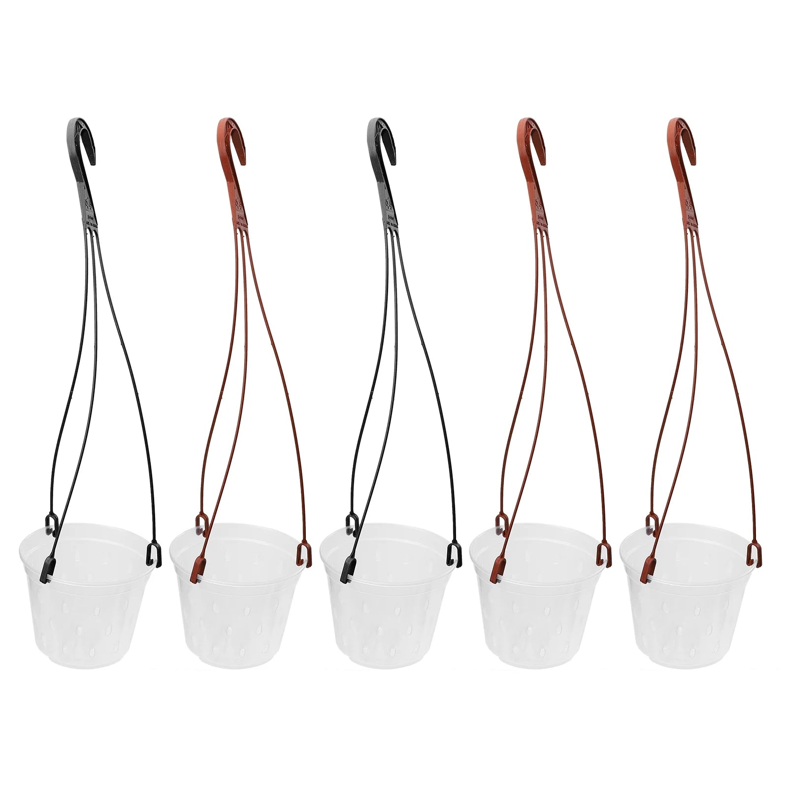 5 Sets Hanging Flower Pot Planter PP Material Pots Root Control T2146