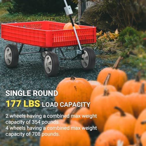 8" x 2" Flat Free Solid Rubber Tire and Wheel with 2" Offset Hub L16344