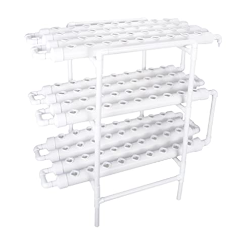 108 Plant Sites 3 Layers Food-Grade PVC-U Pipes Hydroponic Grow Kit F77341