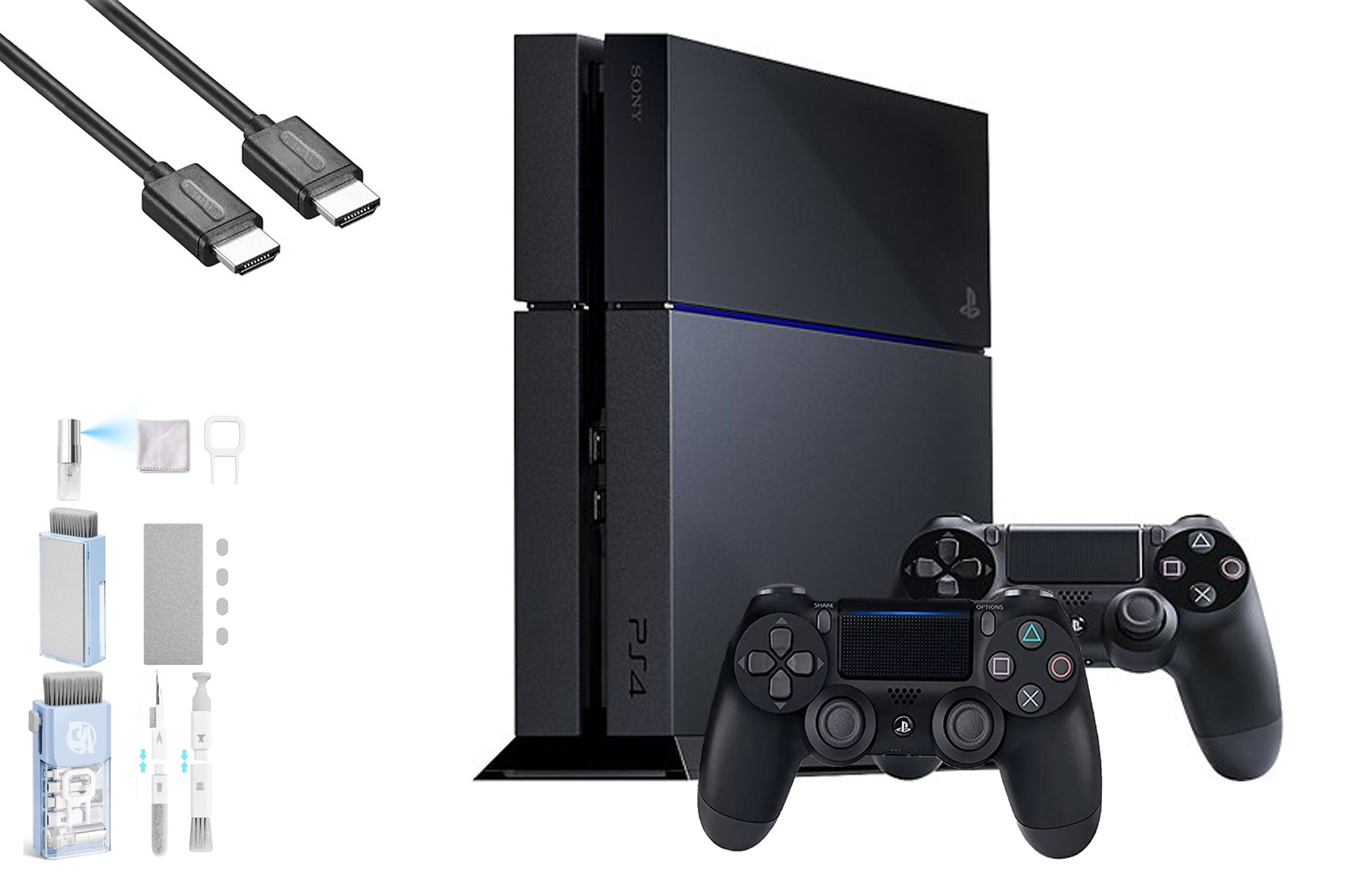 PlayStation 4 500GB Gaming Console Black with 2 Controller S166717