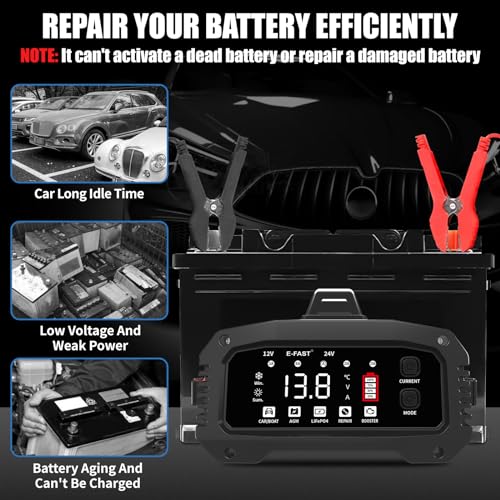 25A 12/24V Lifepo4 Lead Acid Car Battery Charger B18922