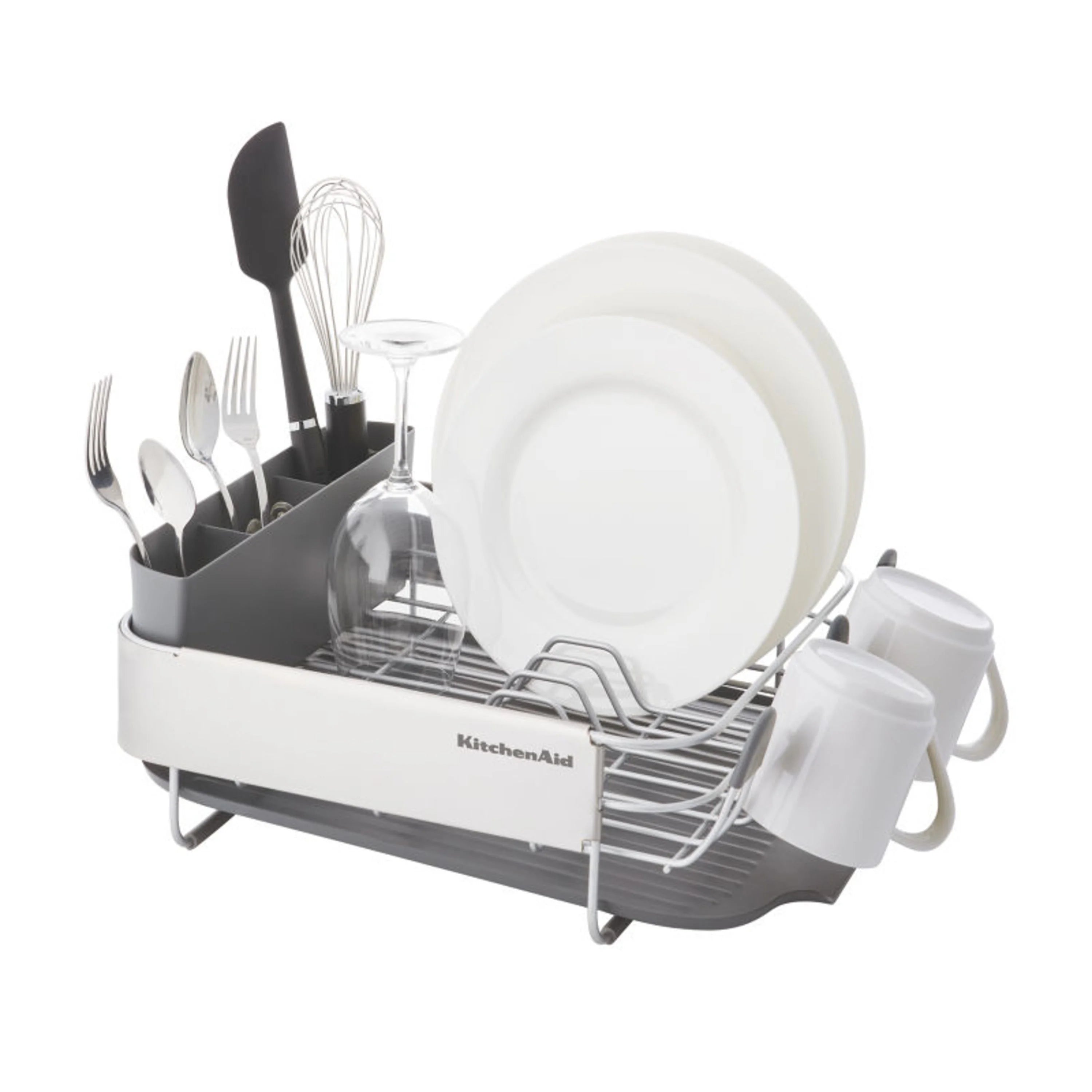 Stainless Steel Compact Dish Rack in Satin Gray R3753